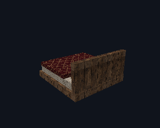 Cama de casal com tecido nobre